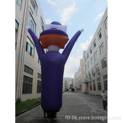 Dancing inflatable figturers for advertising